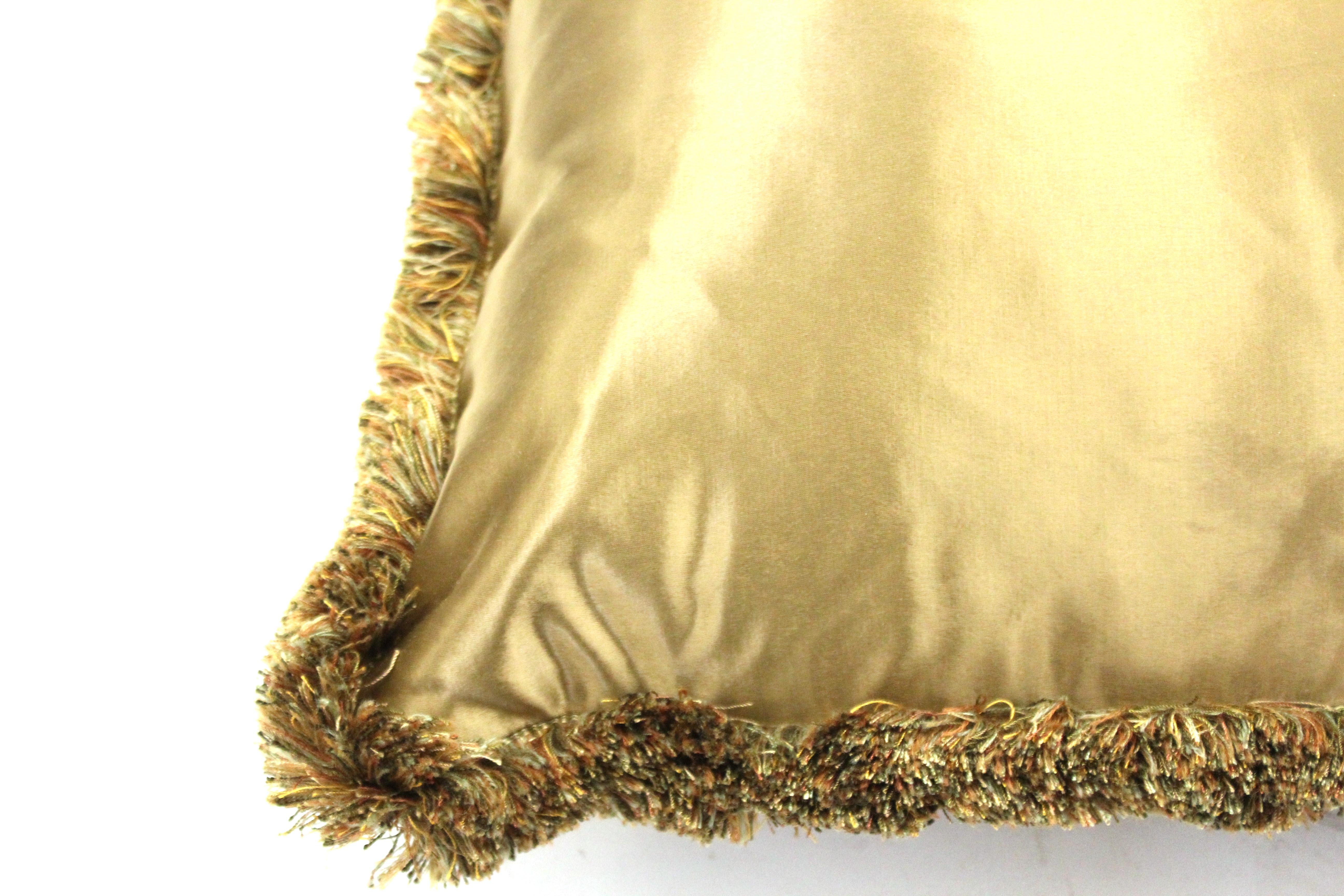 North American Classic Champagne Satin Drawing Room Pillows