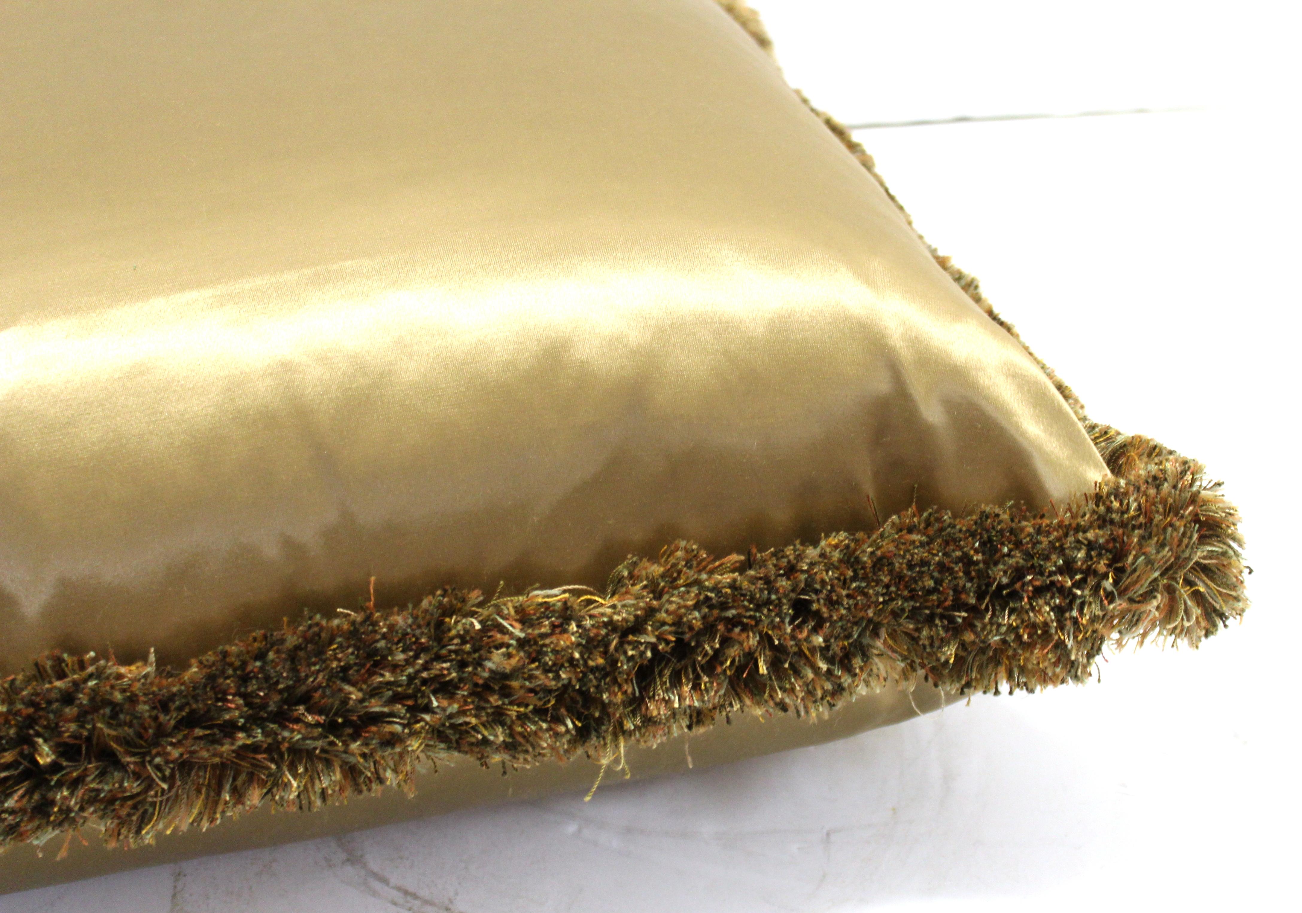 20th Century Classic Champagne Satin Drawing Room Pillows