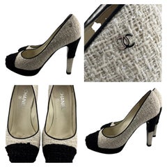 Escarpins classiques en tweed de Chanel Taille 38 1/2