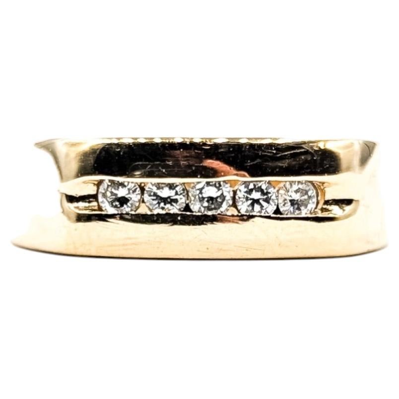 Classic Channel-Set Diamond Ring in 14K Yellow Gold