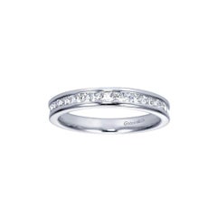 Classic Channel Set White Gold Diamond Band