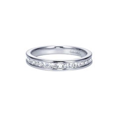 Classic Channel Set White Gold Diamond Band Used Classic Channel Set White Gold Diamond Band