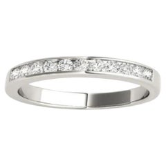 Classic Channel Set White Gold Diamond Band