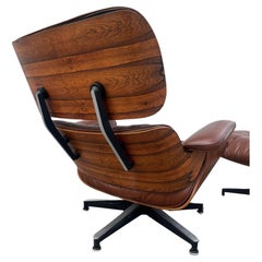  Classic Charles Eames Herman Miller Lounge Chair 1970er Jahre Cognac Brown Leder