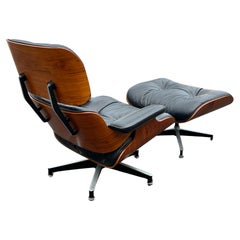Classic Charles Eames Herman Miller Lounge Chair Black Leather