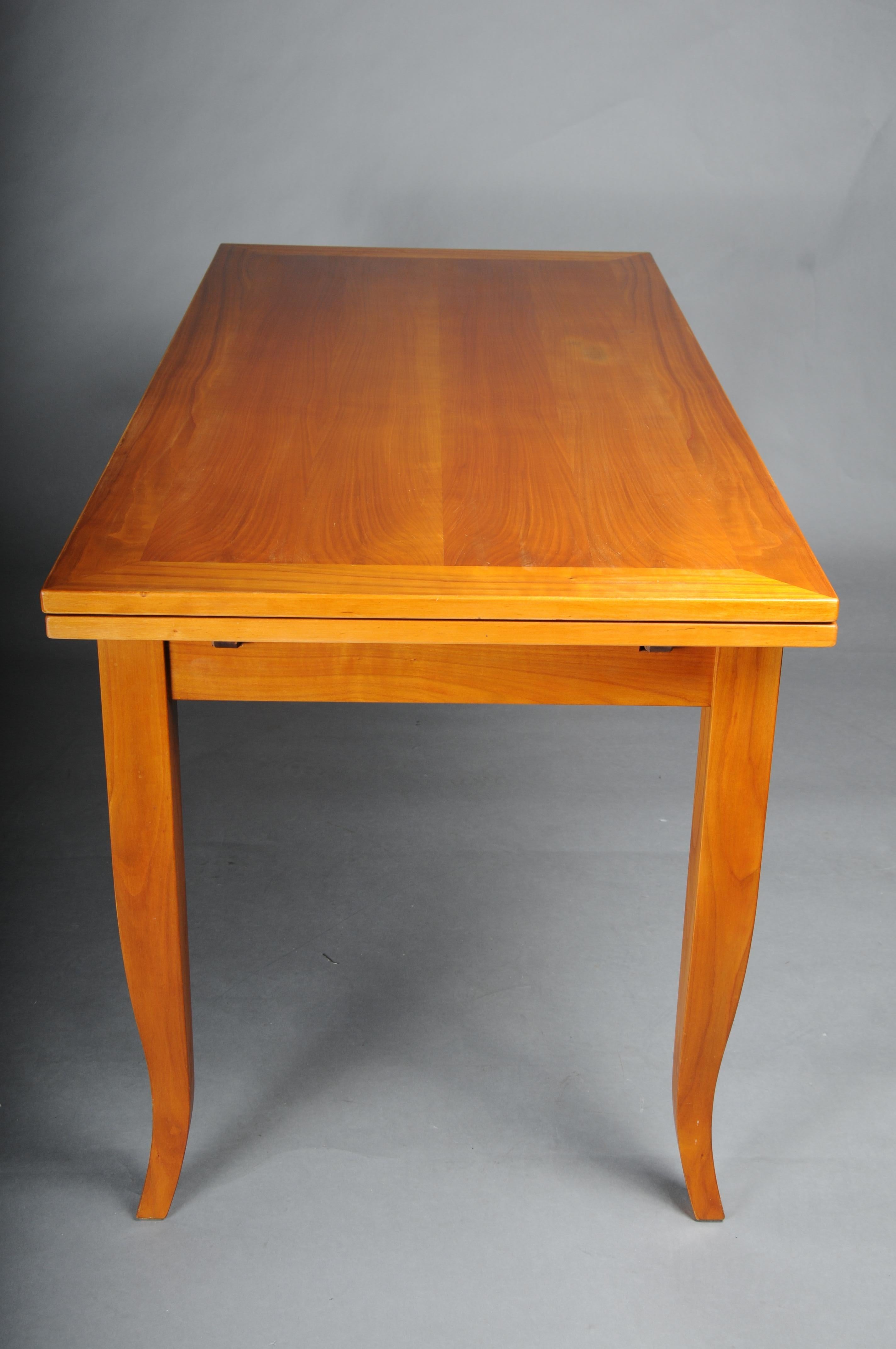 Table de salle à manger/conférence classique en bois de cerisier dans le style Biedermeier en vente 5