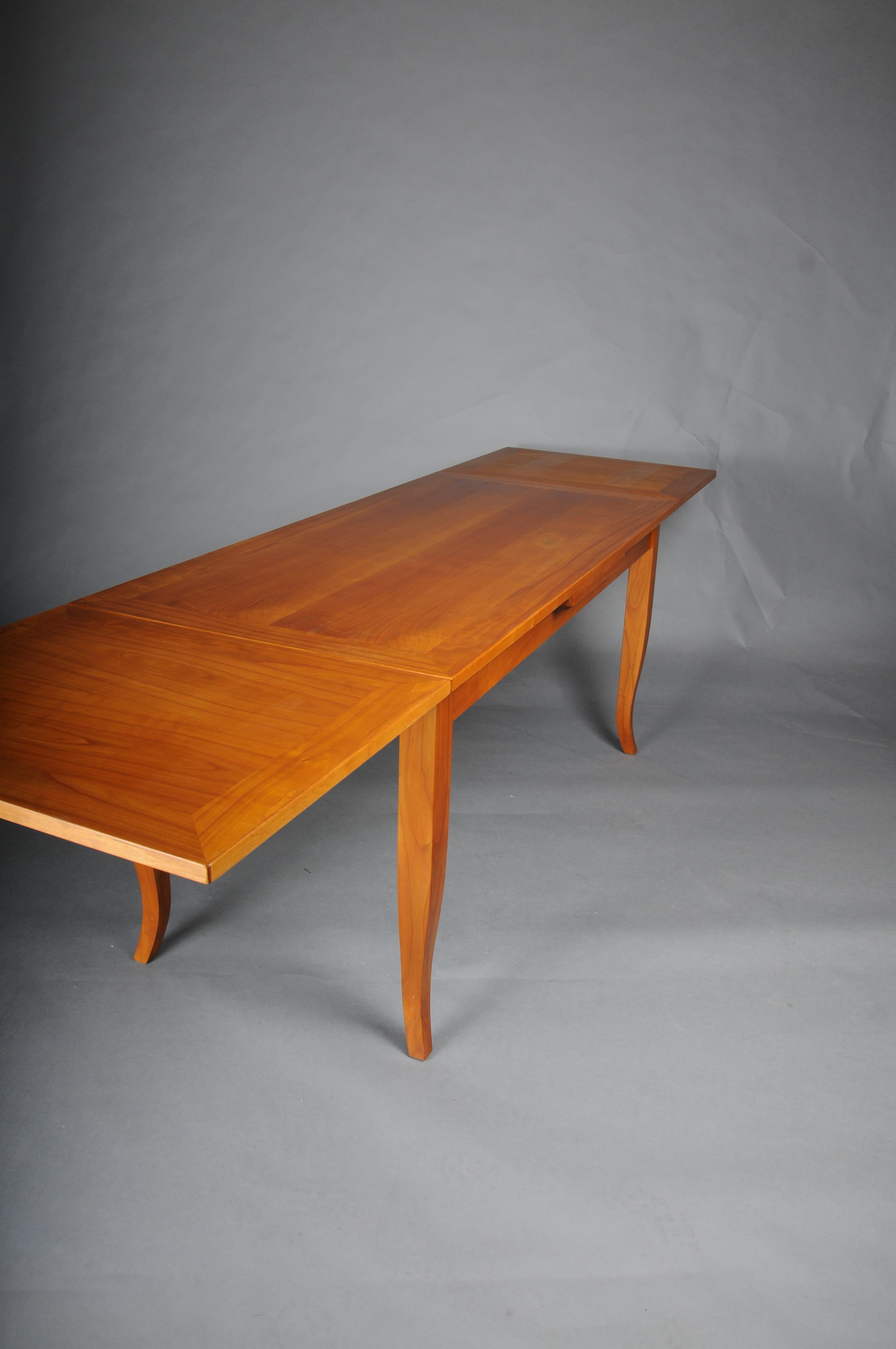 Table de salle à manger/conférence classique en bois de cerisier dans le style Biedermeier en vente 7