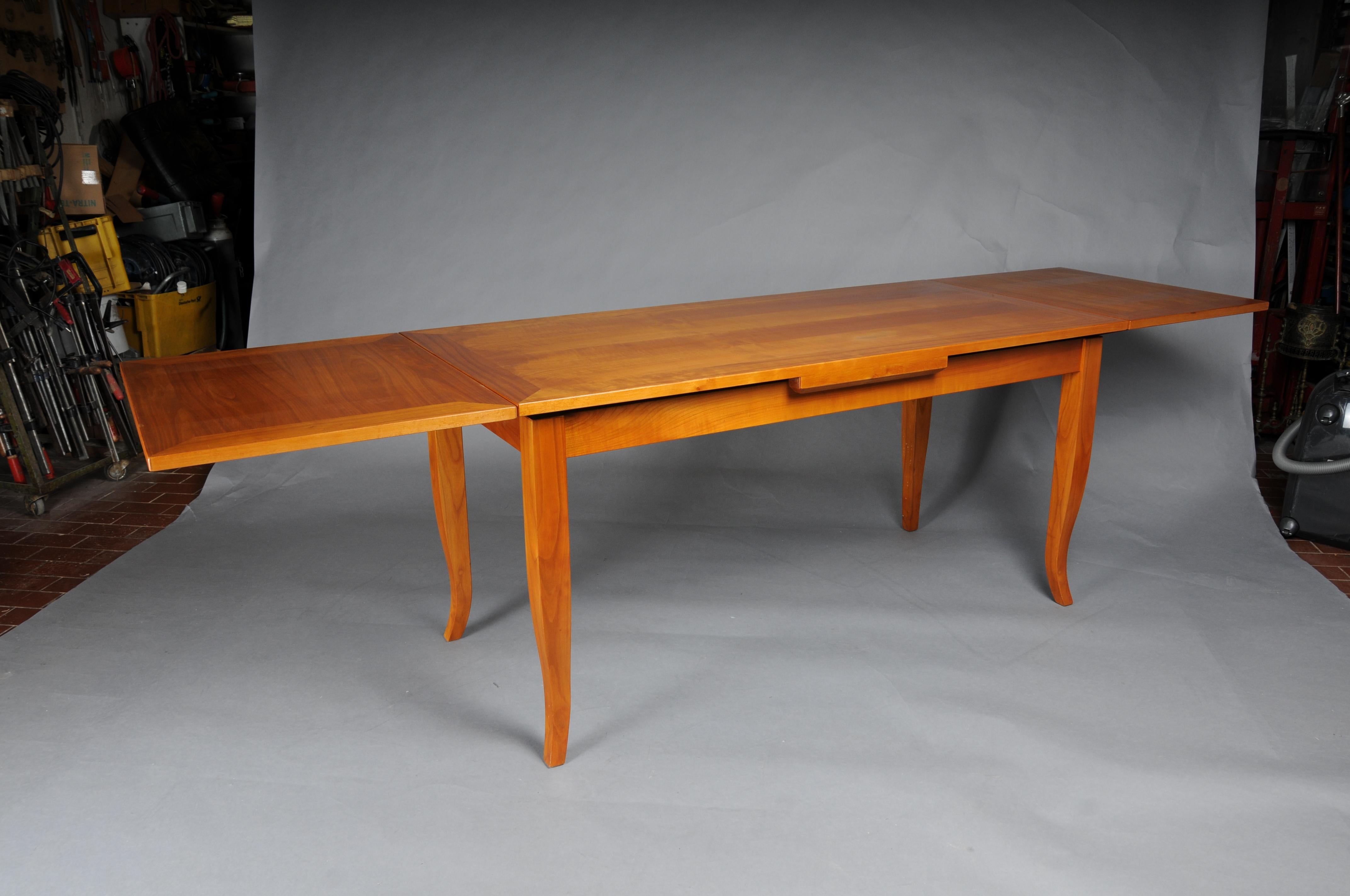 Table de salle à manger/conférence classique en bois de cerisier dans le style Biedermeier en vente 8
