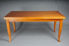 Classic cherry wood dining/conference table in Biedermeier style