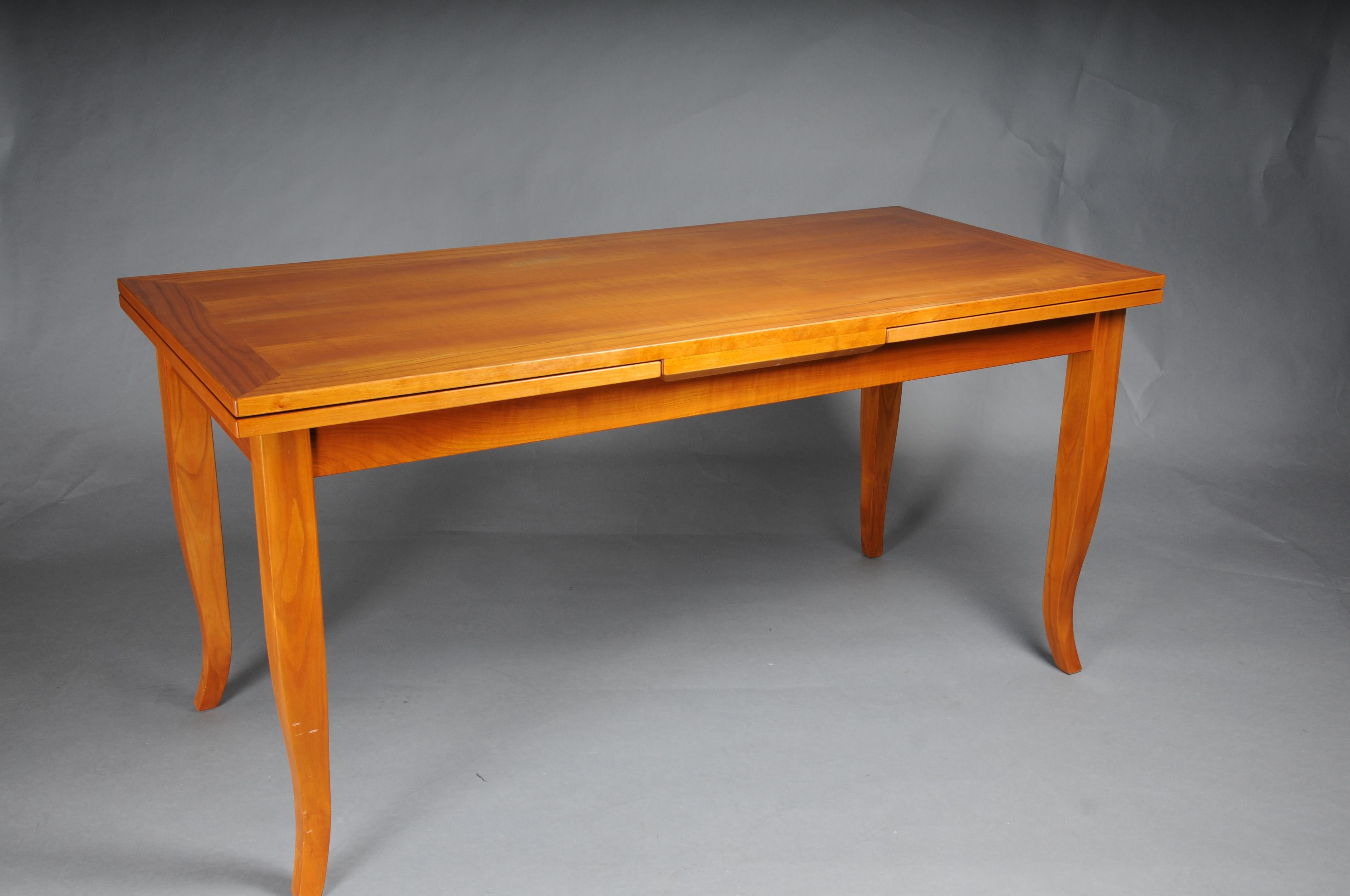 Table de salle à manger/conférence classique en bois de cerisier dans le style Biedermeier en vente 1