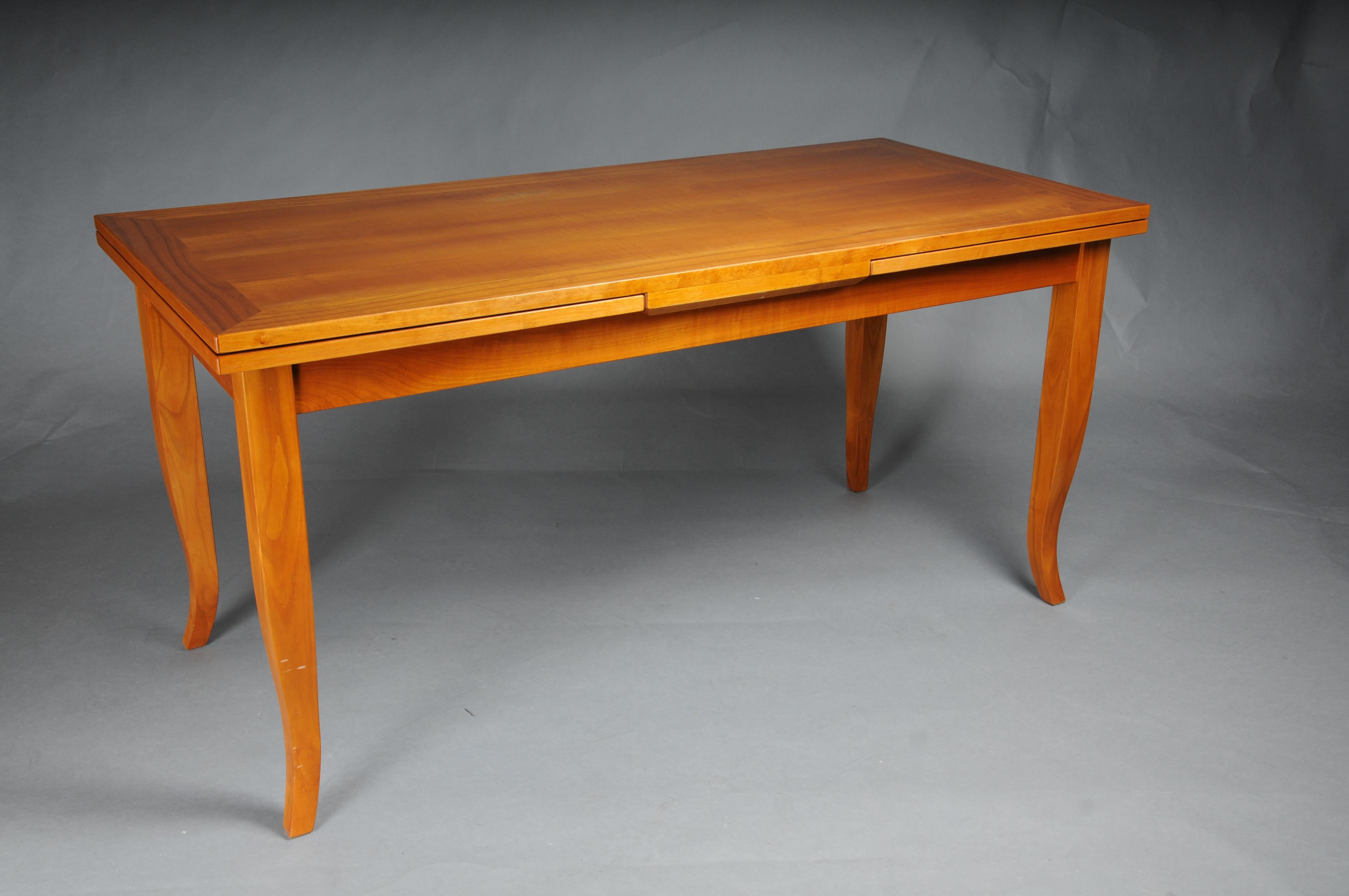 Table de salle à manger/conférence classique en bois de cerisier dans le style Biedermeier en vente 2