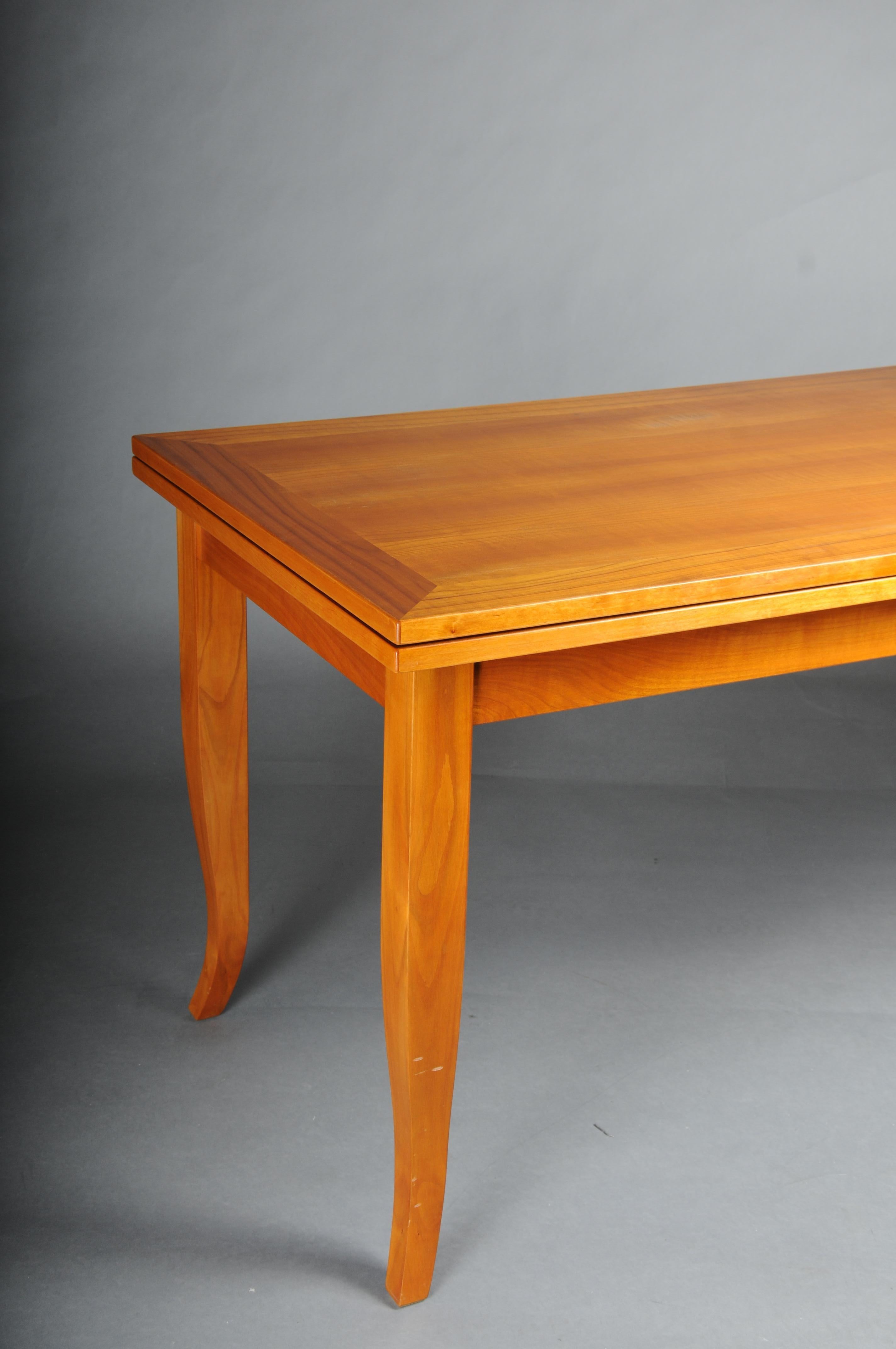 Table de salle à manger/conférence classique en bois de cerisier dans le style Biedermeier en vente 3