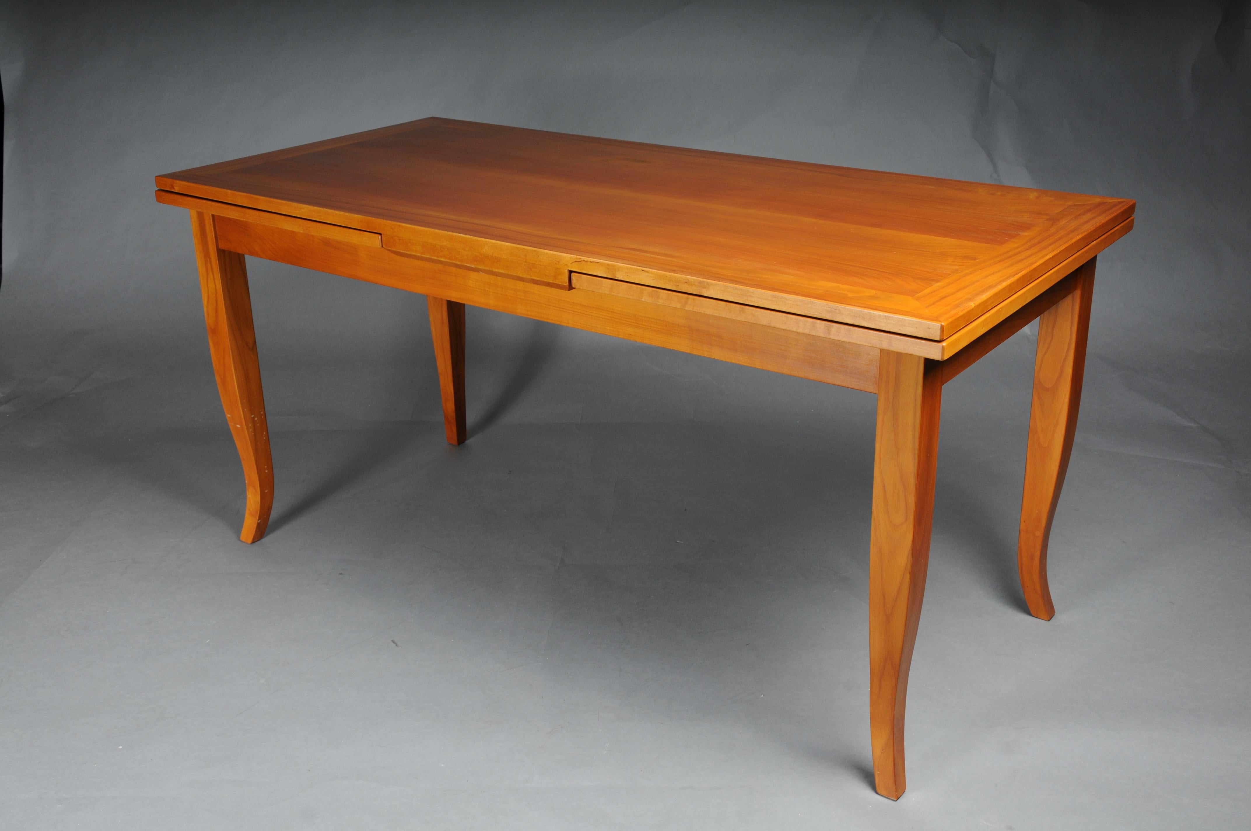 Table de salle à manger/conférence classique en bois de cerisier dans le style Biedermeier en vente 4
