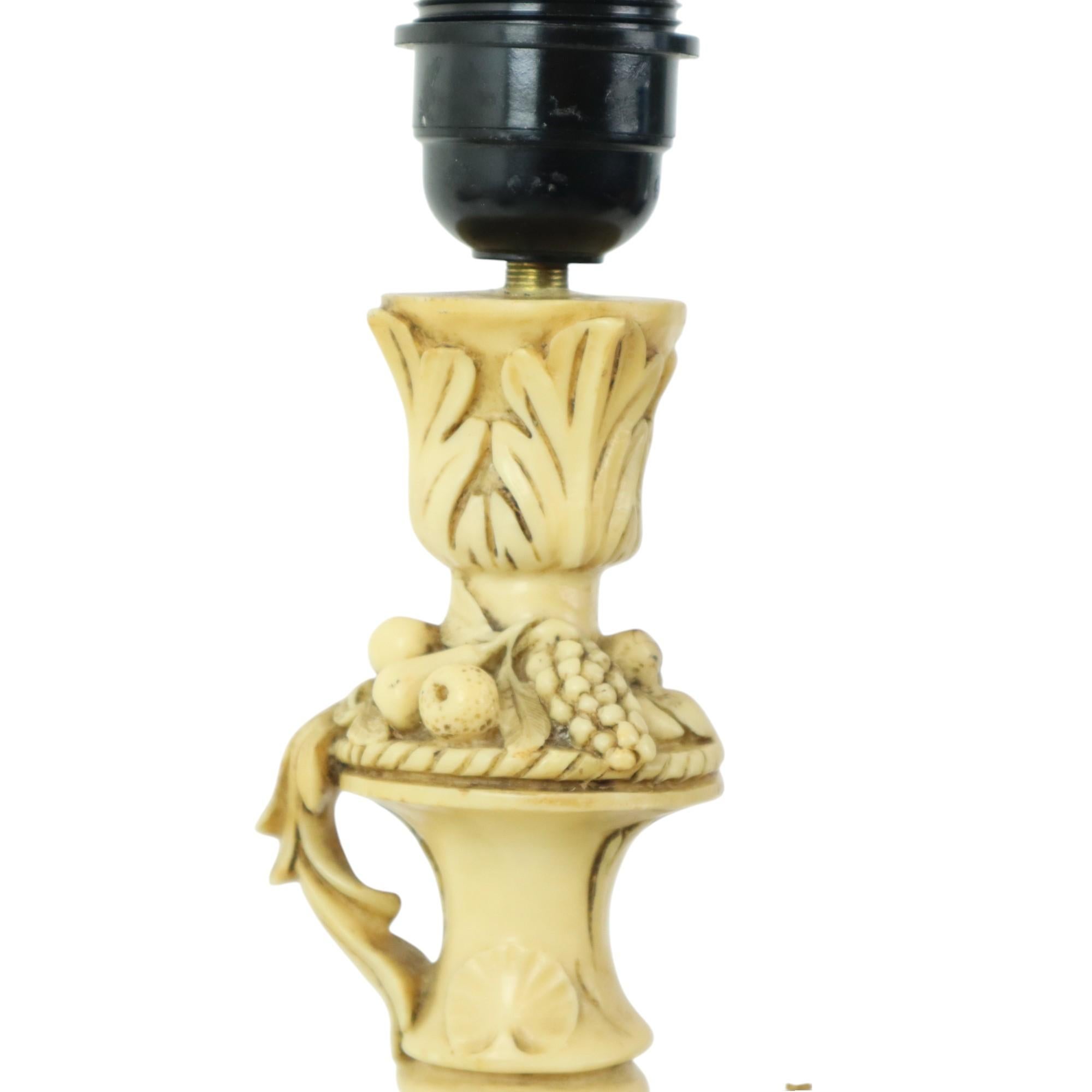 Classic Cherubin Lamp A. Santini Table Lamp Italy Fifties 40cm 3