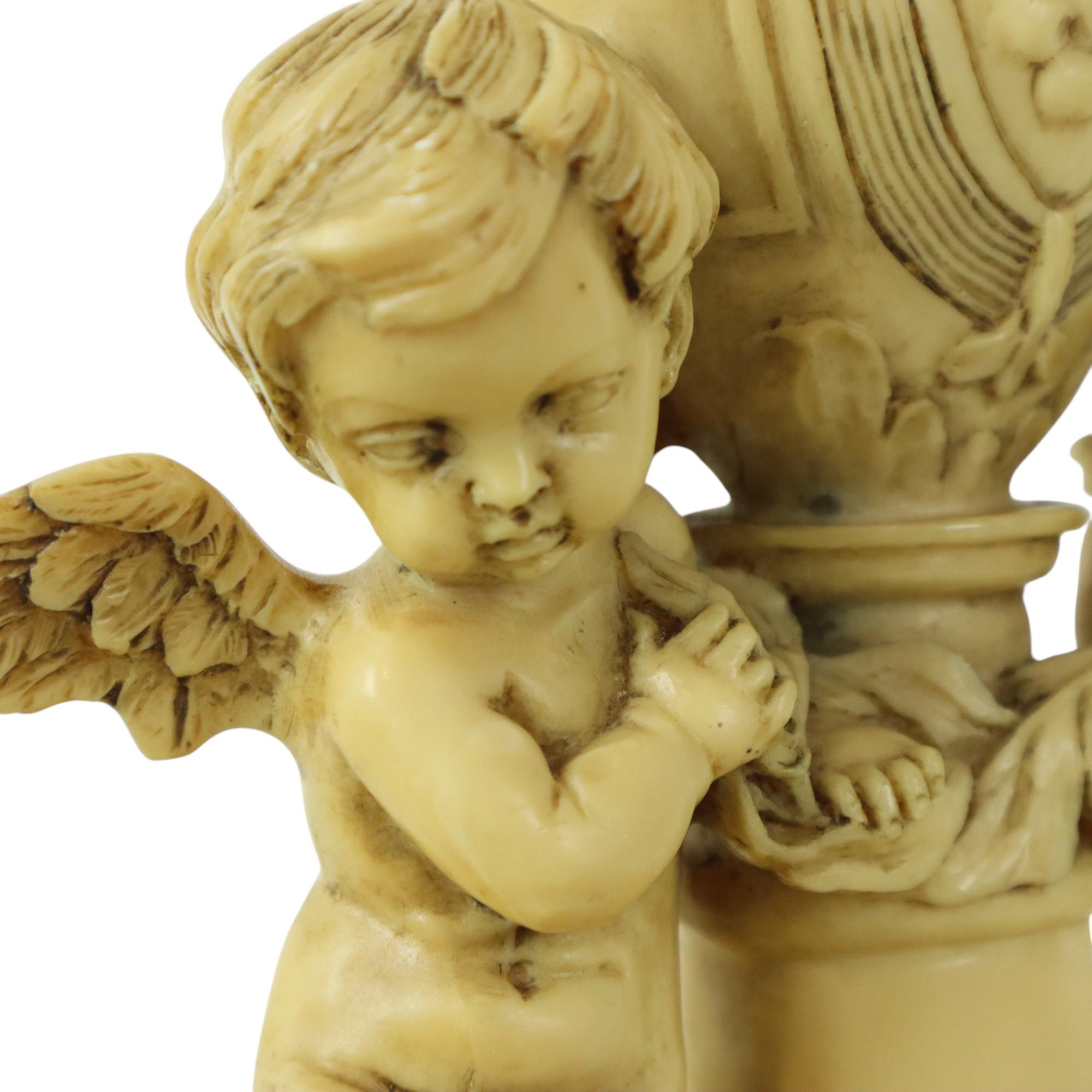 Classic Cherubin Lamp A. Santini Table Lamp Italy Fifties 40cm 6