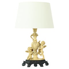 Classic Cherubin Lamp A. Santini Table Lamp Italy Fifties 40cm