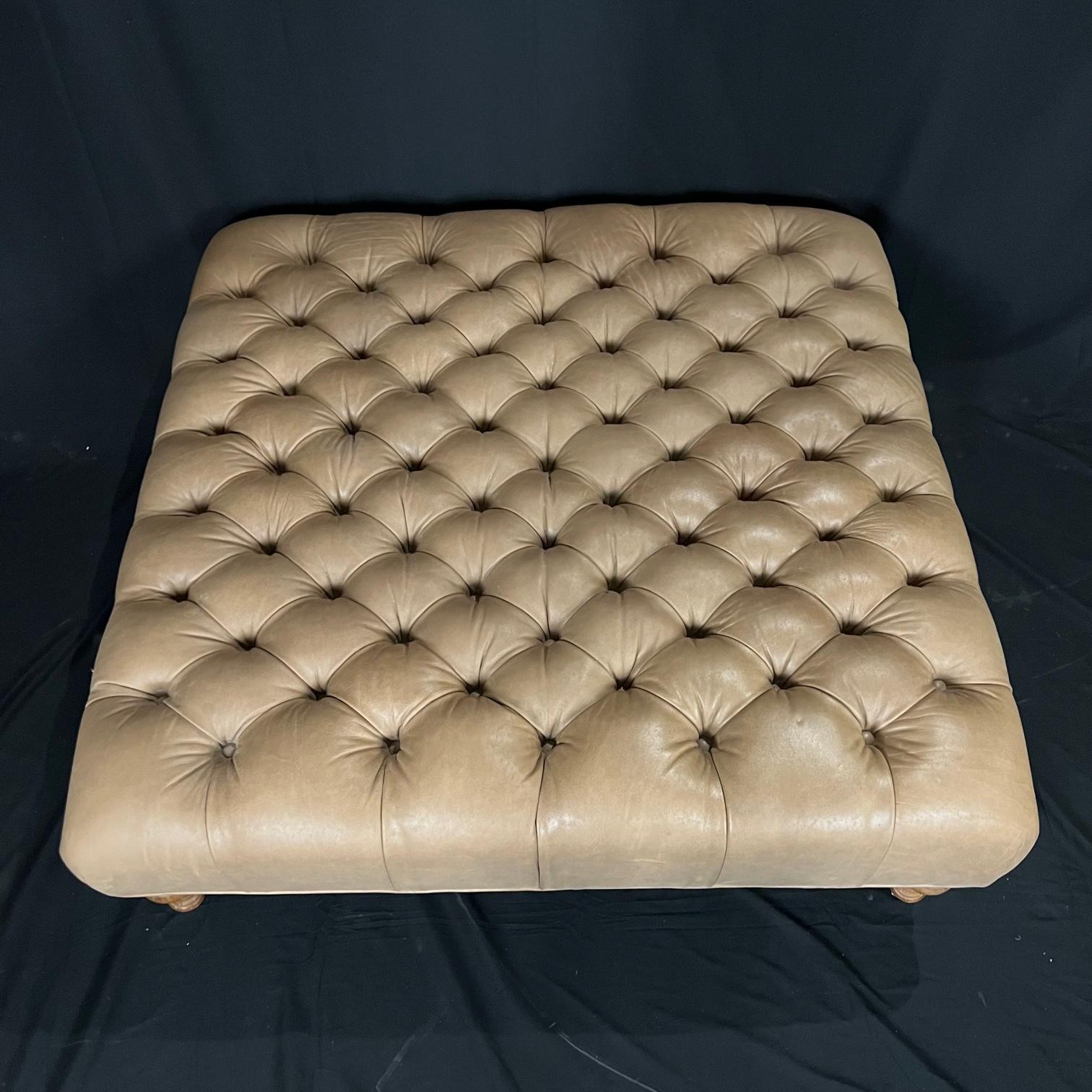 large tufted ottoman