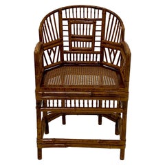 Classic Chinese Chippendale Bamboo Brighton Pavillion Form Armchair