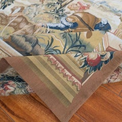 Classic Chinese Hand-Knotted Flemish Hunt Scene Wool Tapestry