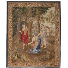 Classic Chinese Hand-Knotted Mythological Wool Tapestry 5x6