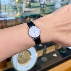 Klassische Chopard-Uhr aus 18-karätigem Weißgold, 26,5 mm, mit Papieren