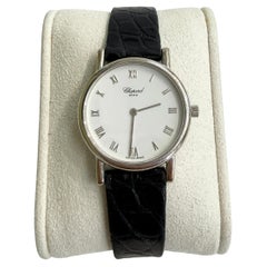 Klassische Chopard-Uhr aus 18-karätigem Weißgold, 26,5 mm, mit Papieren
