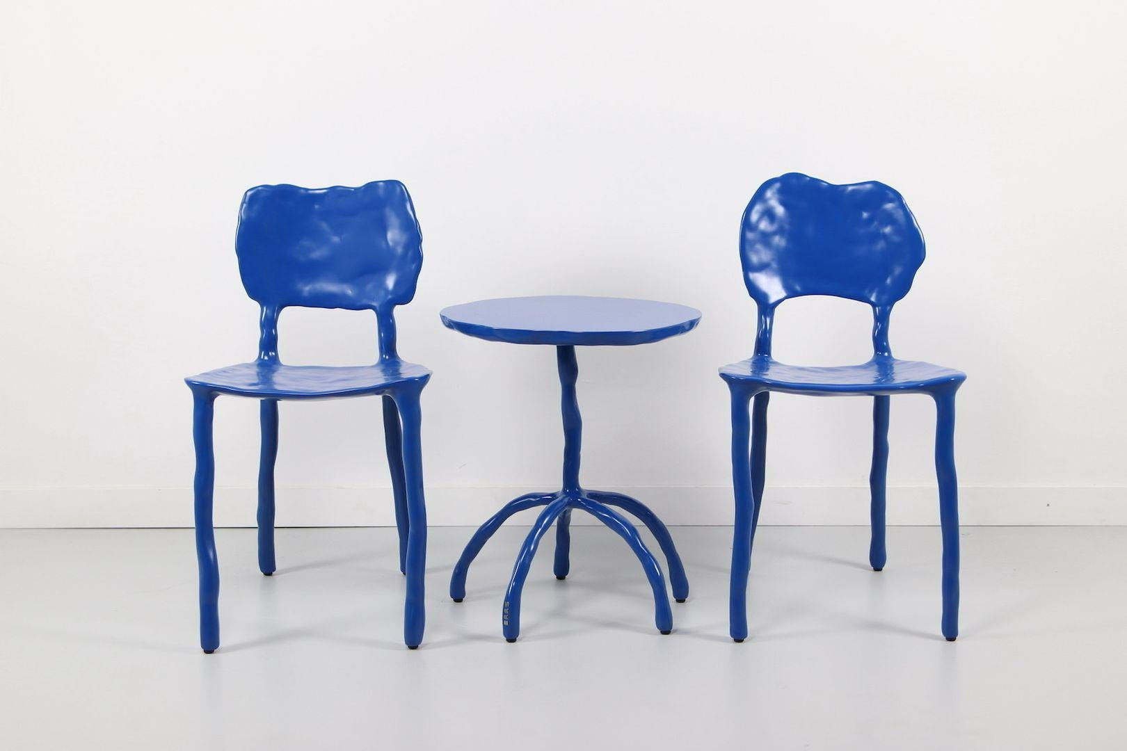 Classic Clay Dining Chair Blue by Maarten Baas In New Condition For Sale In Beverly Hills, CA