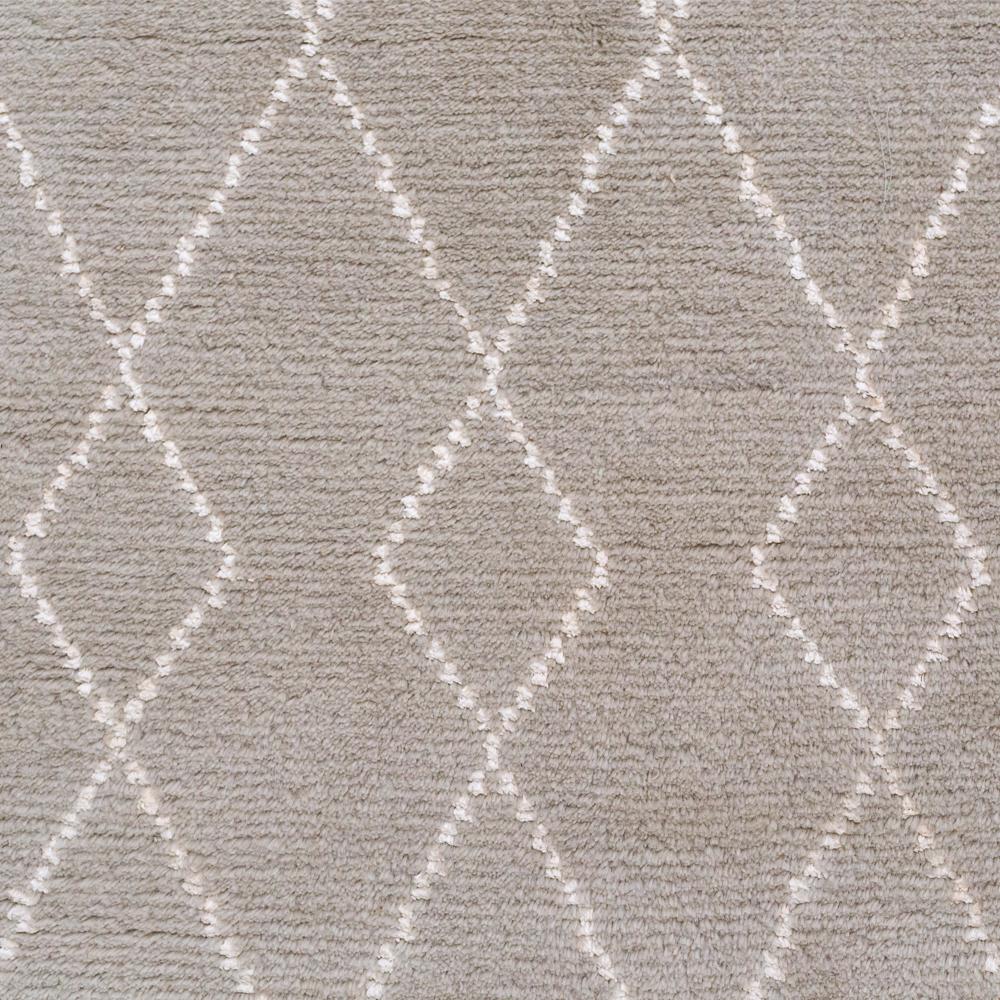 Wool Classic Clean Lines Customizable Trace Weave Rug in Dove Large For Sale