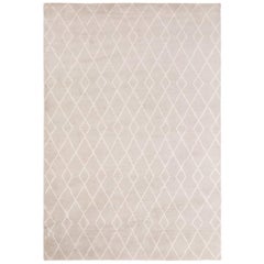 Classic Clean Lines Customizable Trace Weave Rug in Dove X-Large