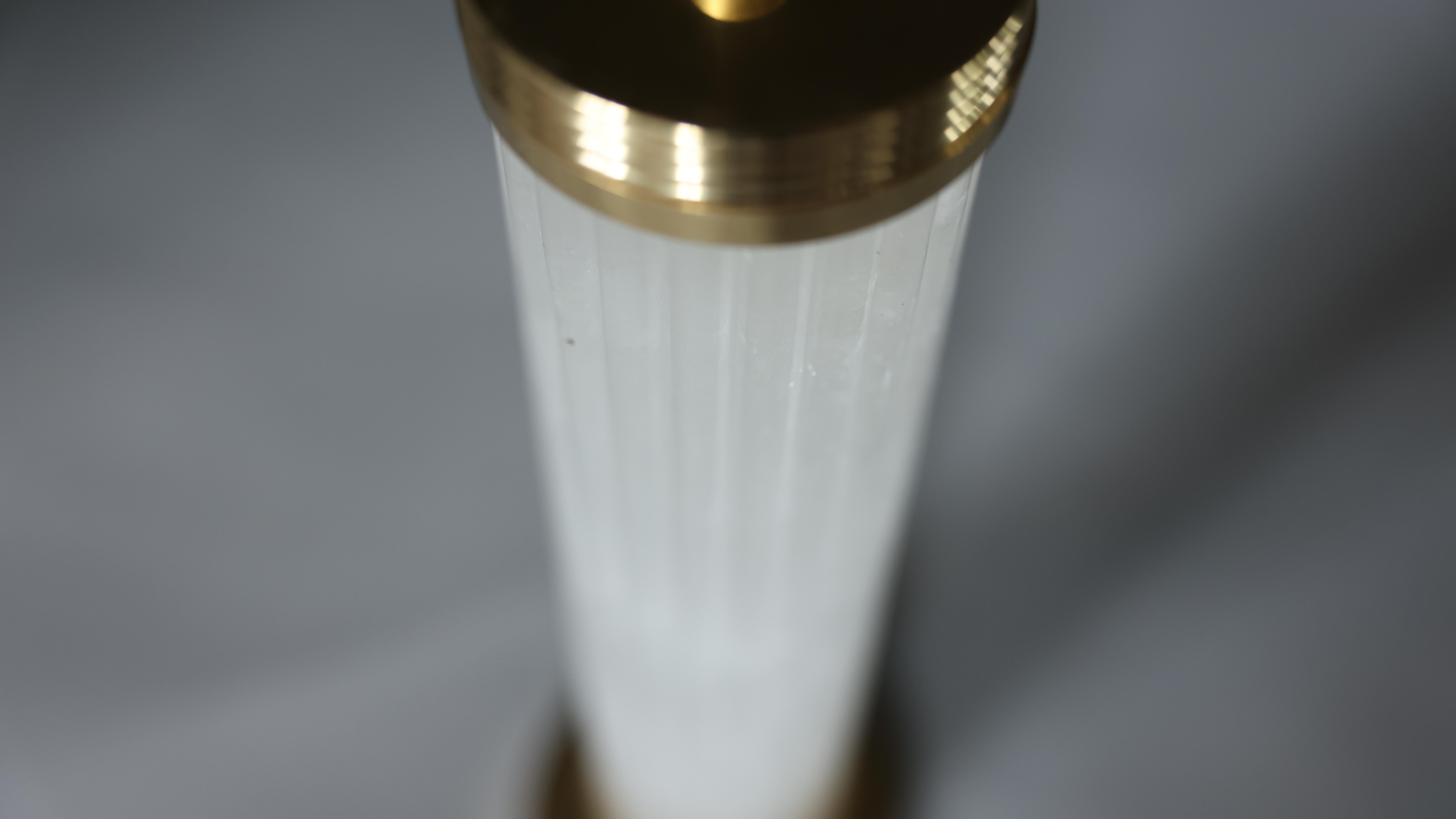 Classic Column Form Rock Crystal Lamps For Sale 1
