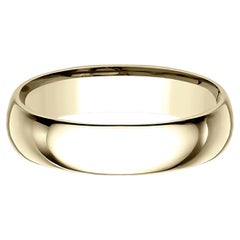 Benchmark Classic Comfort Fit Wedding Band in 14K Yellow Gold, Width 5mm