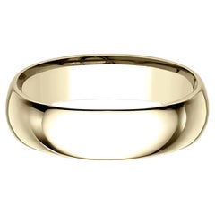Benchmark Classic Comfort Fit Wedding Band in 14K Yellow Gold, Width 6mm