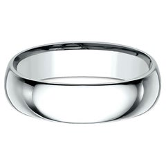 Benchmark Classic Comfort Fit Wedding Band in Platinum, Width 6mm