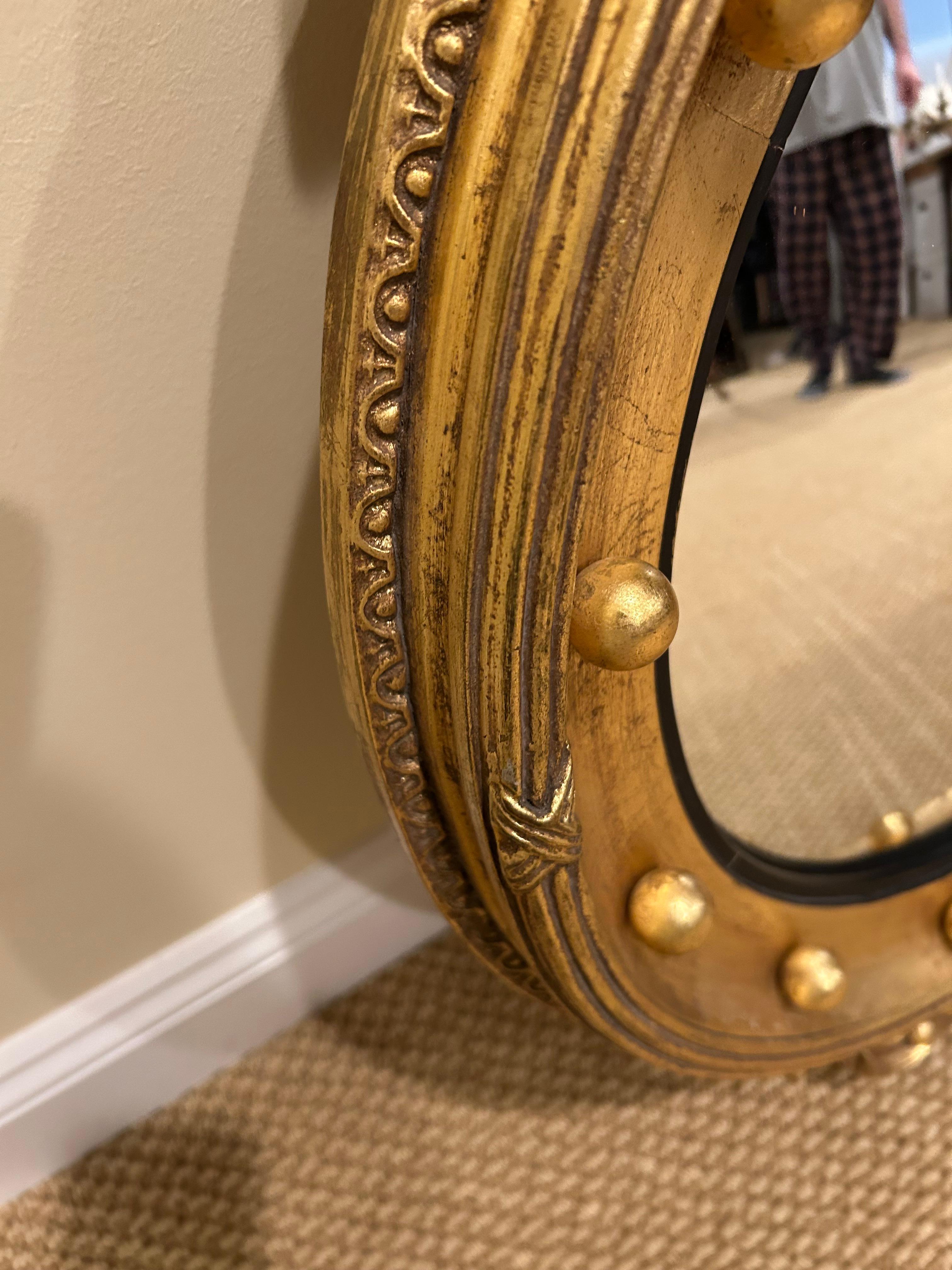 American Classic Convex Mirror with Eagle by Friedman Brothers