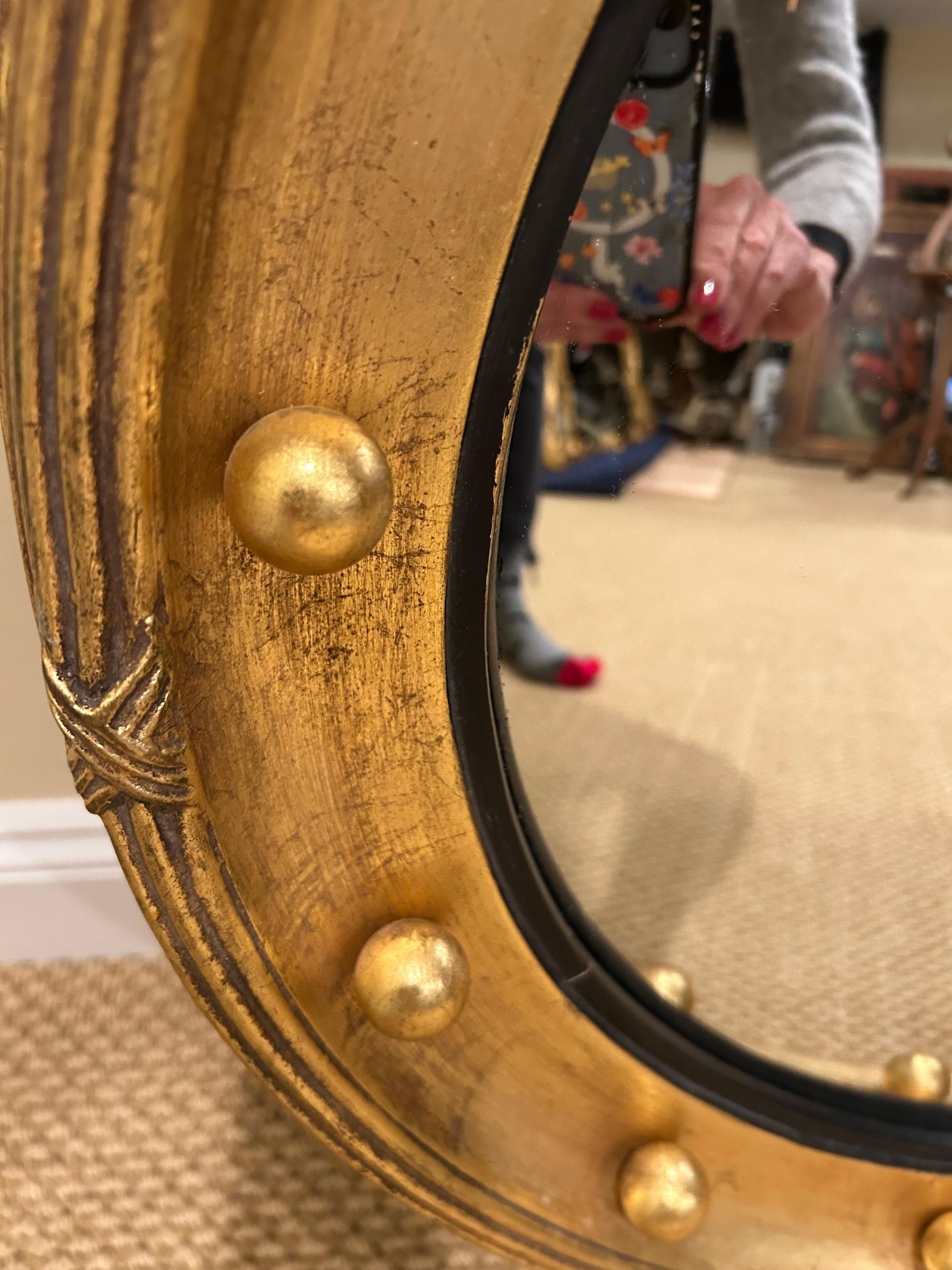 Classic Convex Mirror with Eagle by Friedman Brothers 1