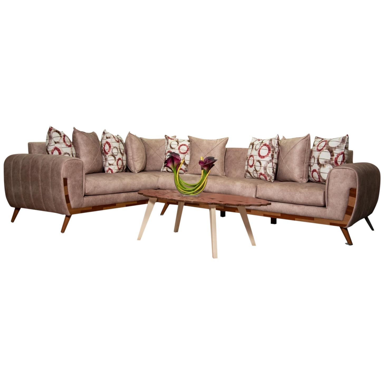 Classic Corner Living Room Set '2 Piece', 20th Century For Sale at 1stDibs