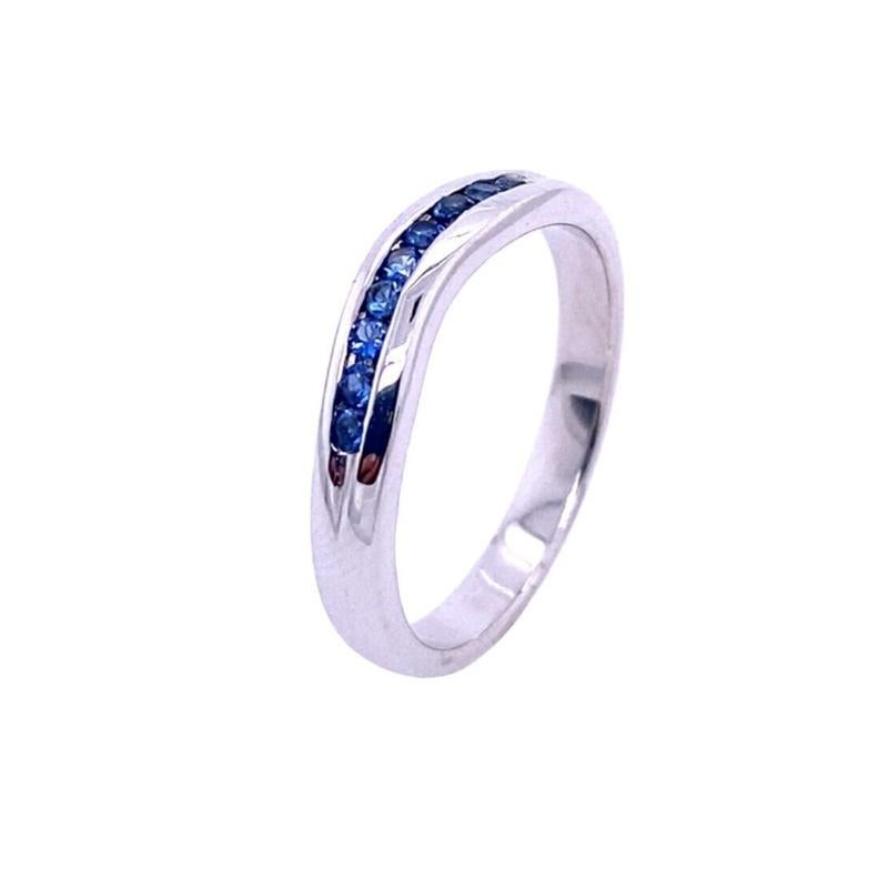18ct White Gold Classic Curve Shaped Sapphire Wedding Ring.

Additional Information:
Total Sapphire Weight: 0.15ct
Total Weight: 4.0g
Ring Size: K
SMS2337  