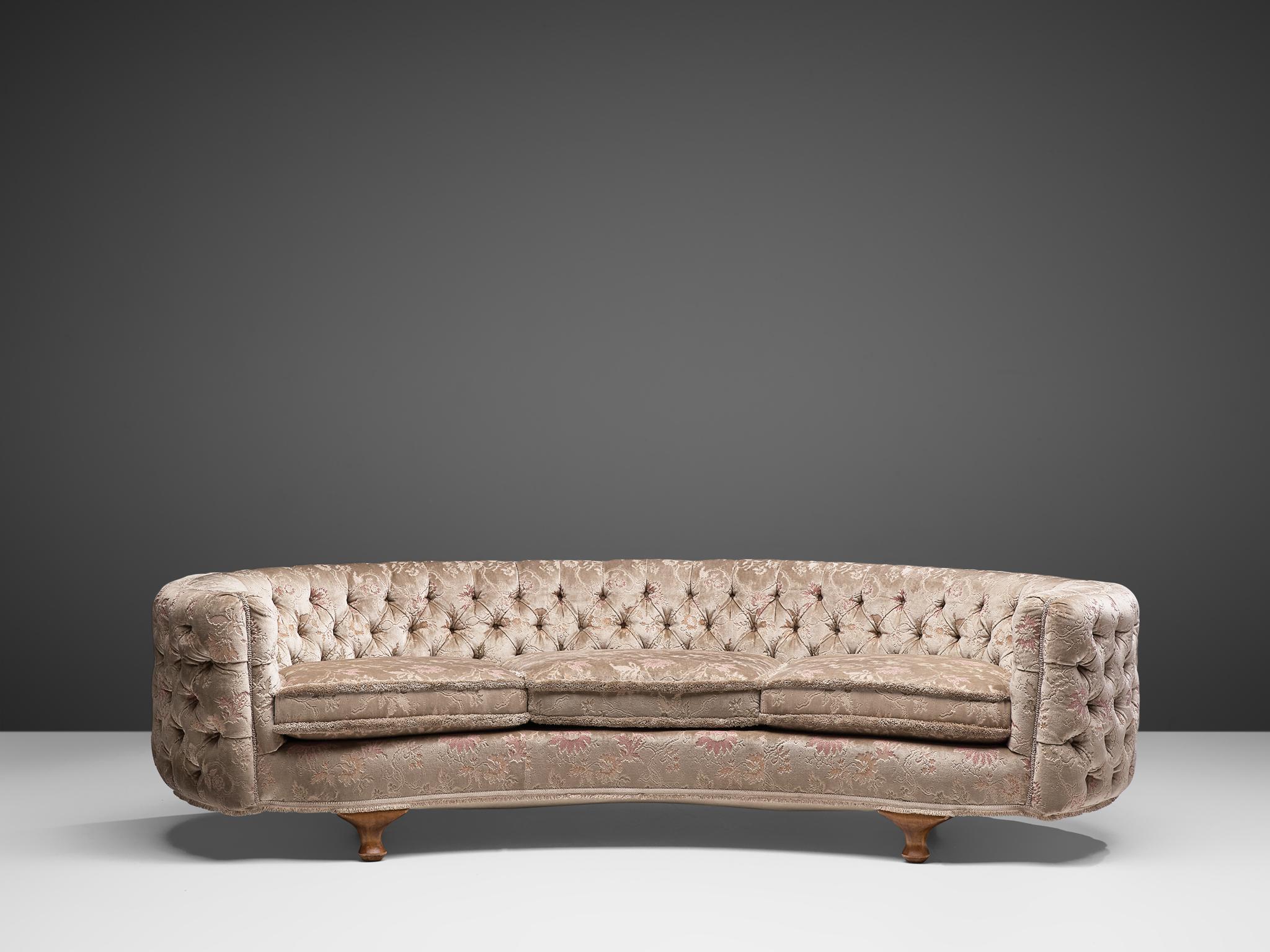 classic curved sofa