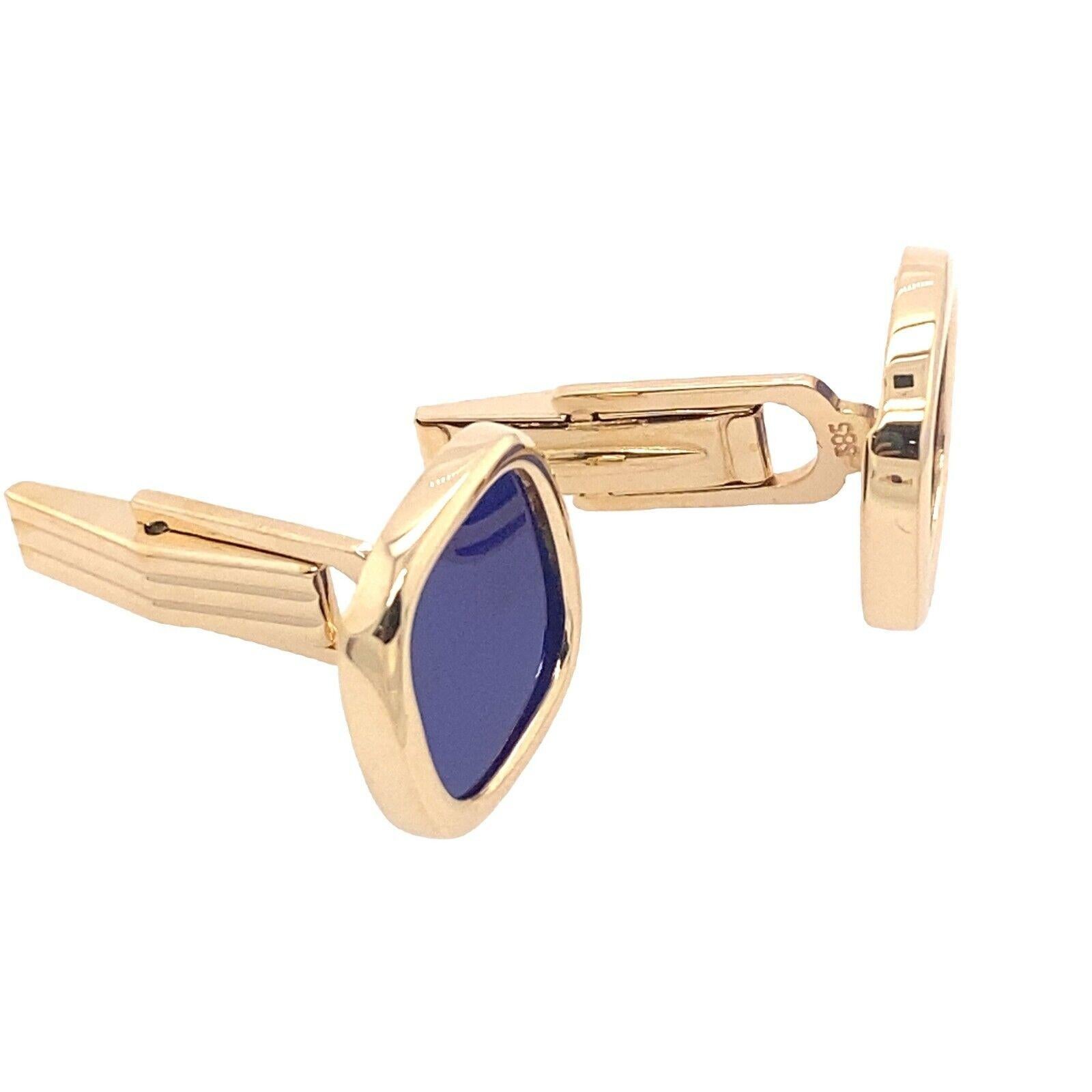 Classic Cushion Shape 14ct Yellow Gold Lapiz Lazuli Cufflinks

These 14ct Yellow Gold Lapiz Lazuli Cufflinks are classic and have a lovely design that is sure to catch attention.

Additional Information:
Total Gold Weight: 8.7g
Item Dimension:
