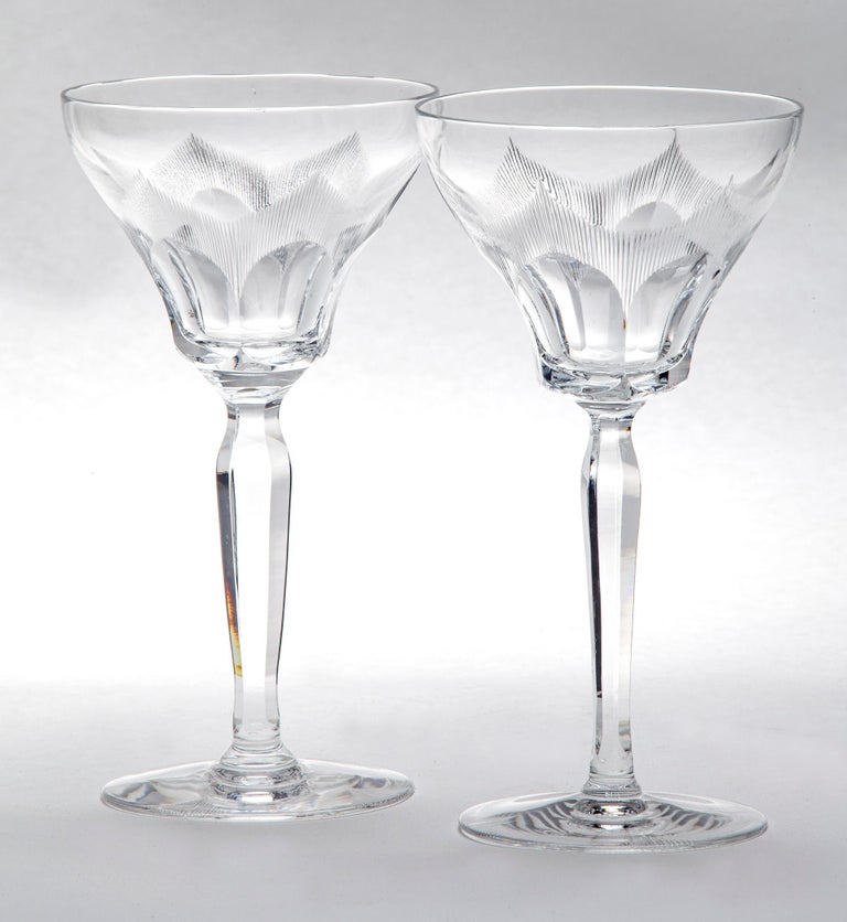 Classic Cut Crystal Goblets For Sale at 1stDibs
