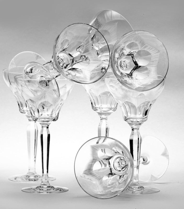 Classic Cut Crystal Goblets For Sale at 1stDibs
