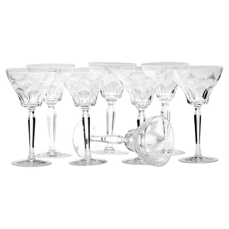 Classic Cut Crystal Goblets For Sale at 1stDibs