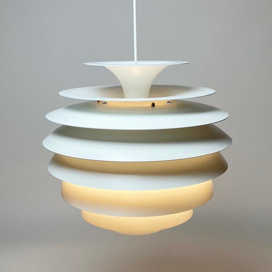 Scandinavian Modern Classic Danish Ceiling Light Barcelona by Bent Karlby for Lyfa, Denmark, 1970s