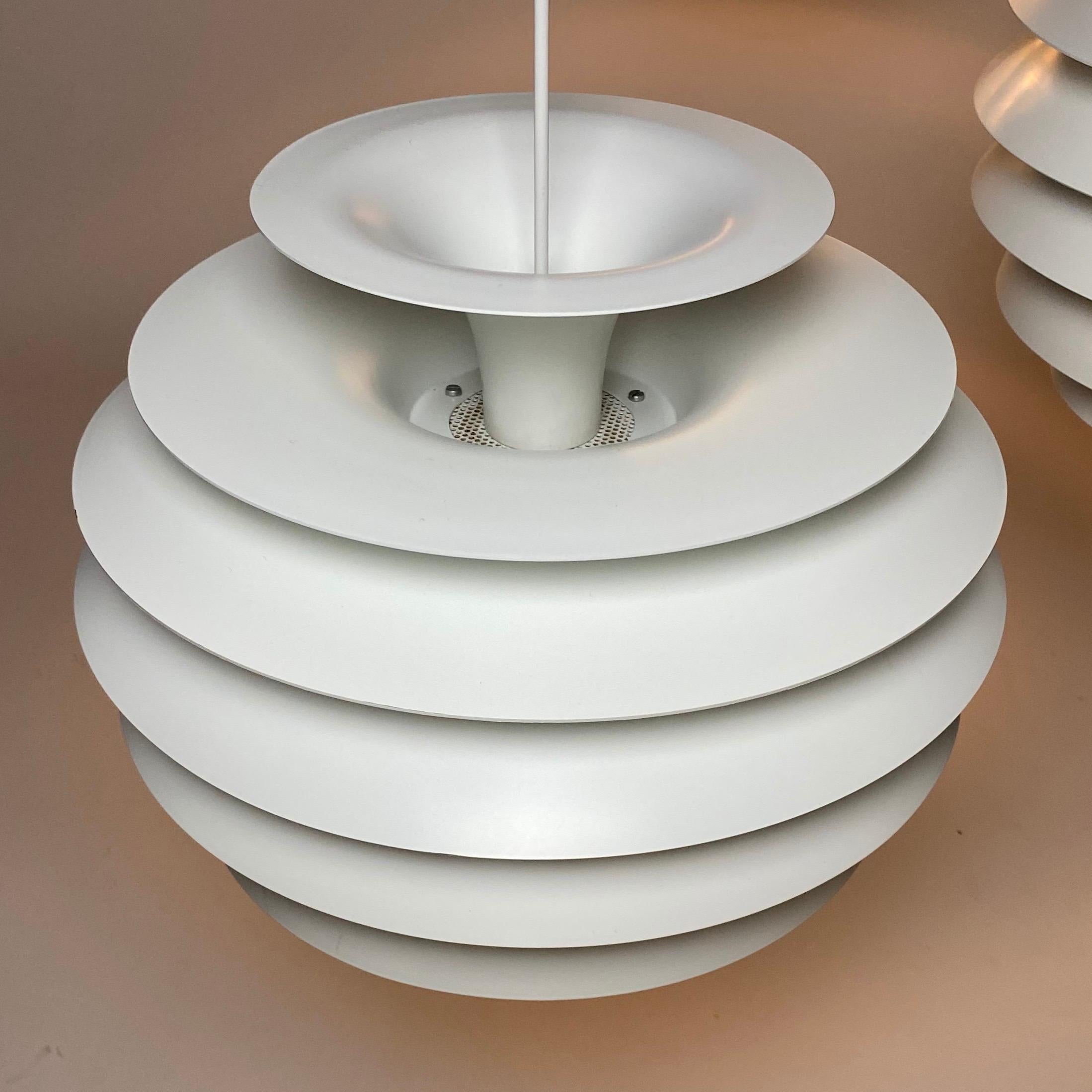 Late 20th Century Classic Danish Ceiling Light Barcelona by Bent Karlby for Lyfa, Denmark, 1970s