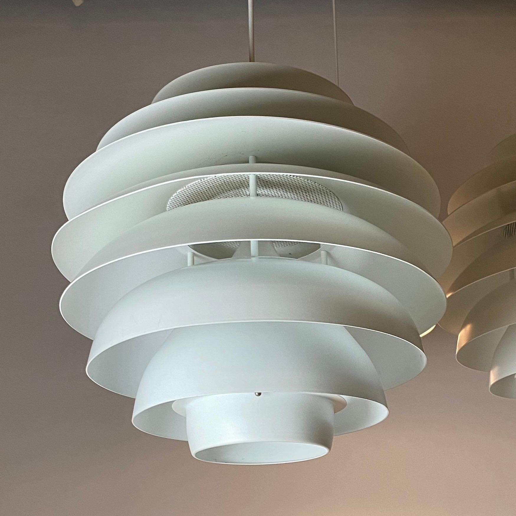 Lacquer Classic Danish Ceiling Light Barcelona by Bent Karlby for Lyfa, Denmark, 1970s