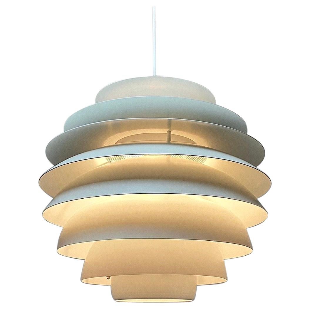 Classic Danish Ceiling Light Barcelona by Bent Karlby for Lyfa, Denmark, 1970s