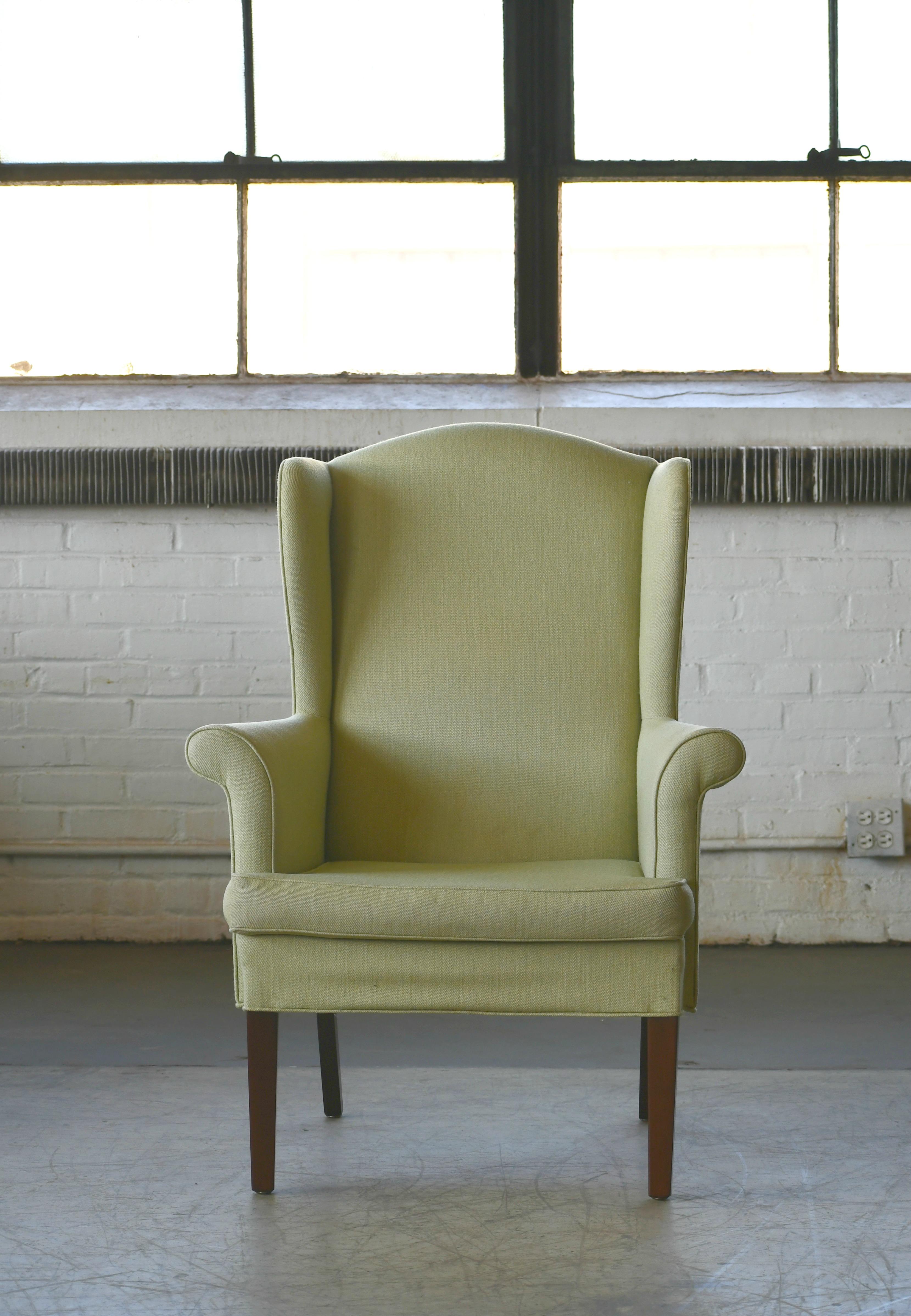 light green armchair