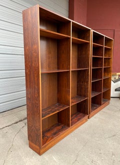 Classic Danish Modern Bookcase in Brazilian Figured Rosewood by Poul Hundevad