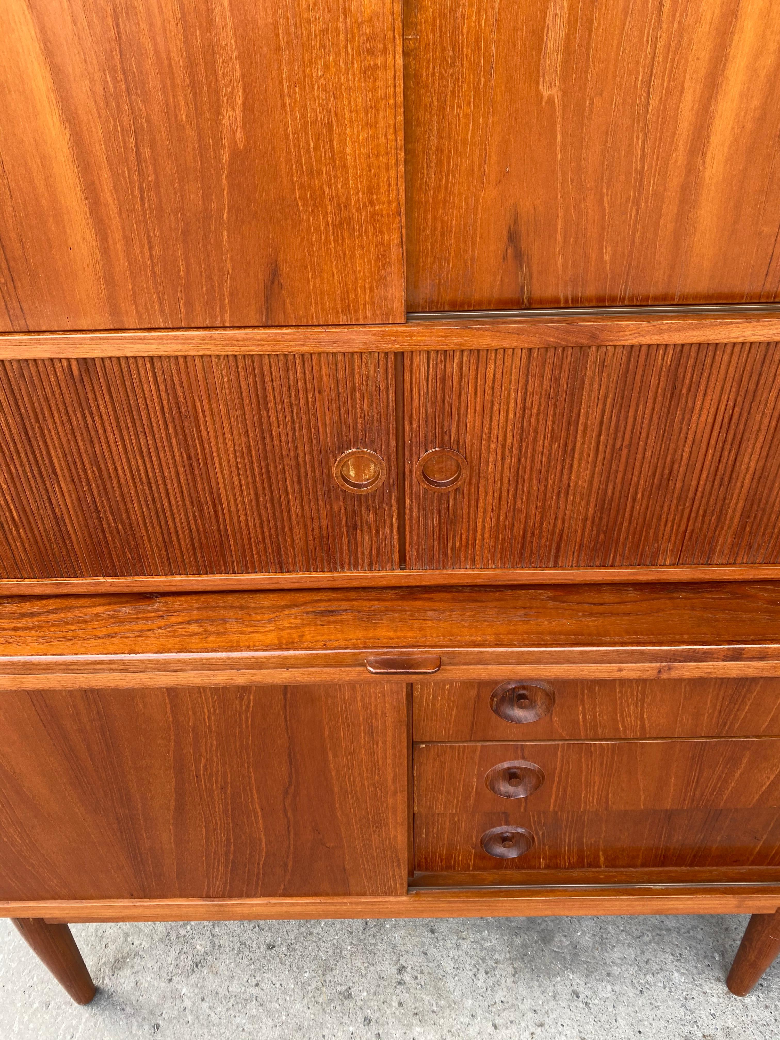 Classic Danish Modern Teak Cabinet or Server by Johannes Sorth for Bornholms 5