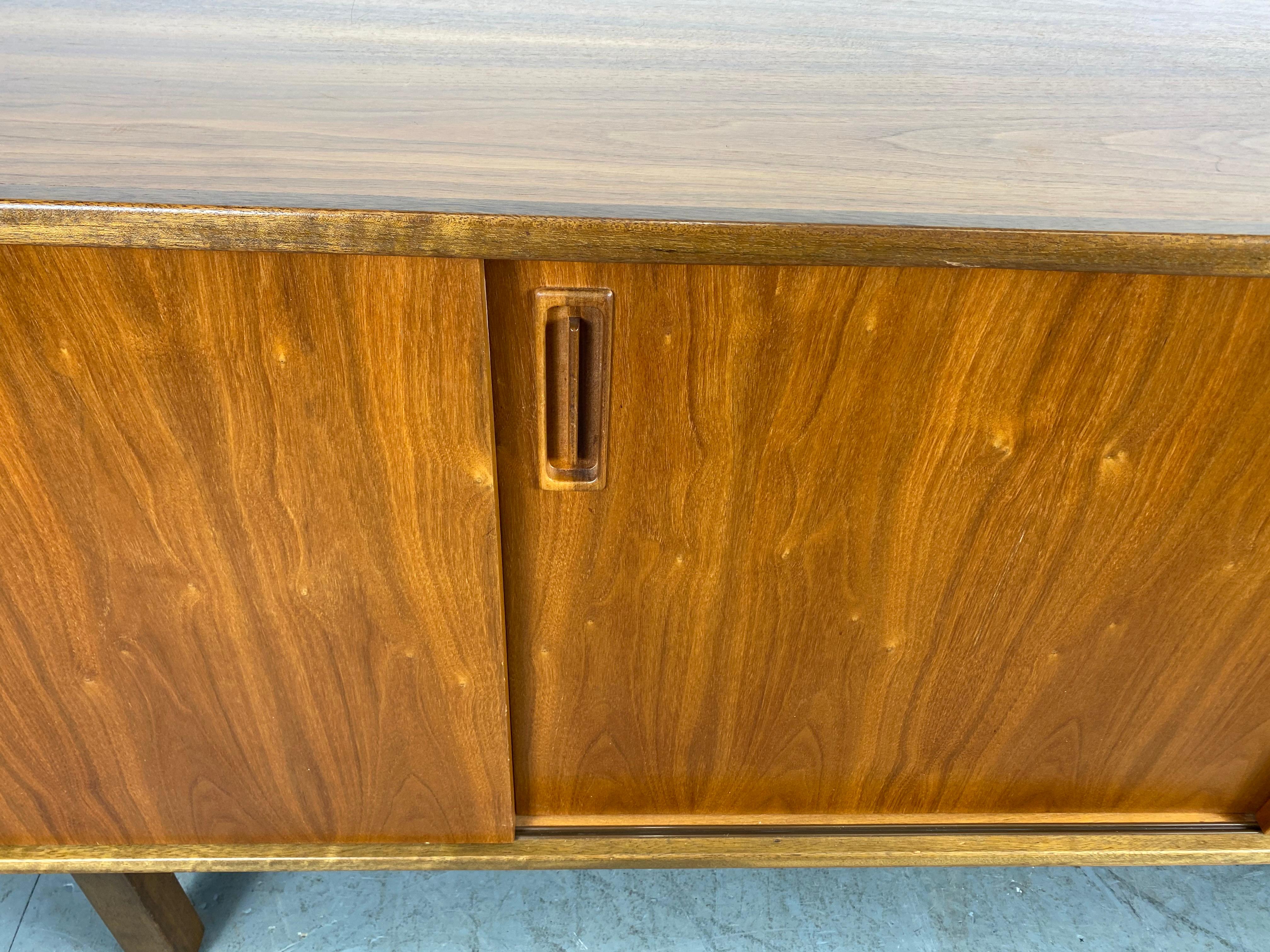 Classic Danish Modern Teak Credenza / Sideboard, Clausen & Son In Good Condition In Buffalo, NY